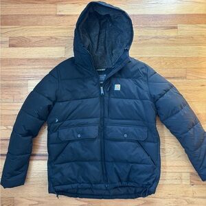 Carhartt Black Hooded Puffer Jacket